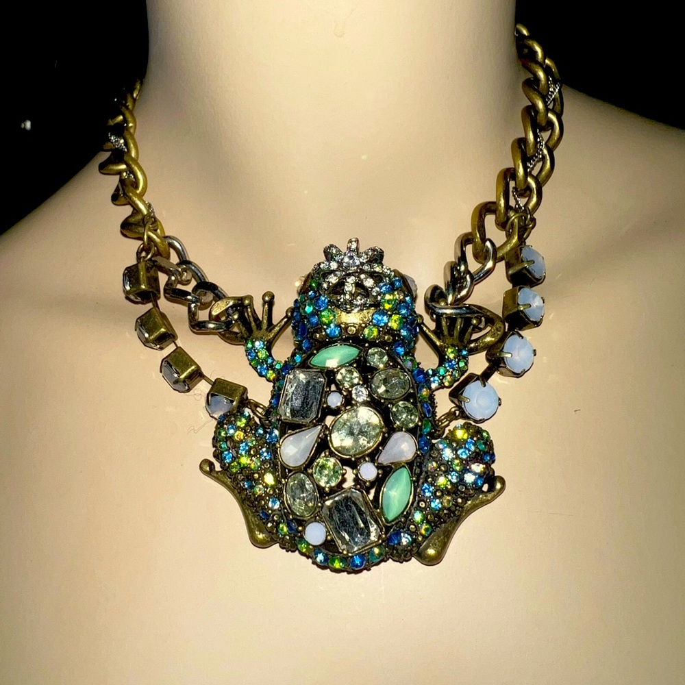Betsy Johnson frog prince choker necklace RARE!!